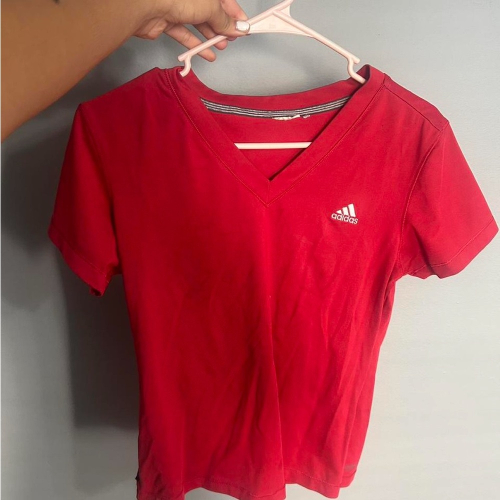 Adidas Scarlet V-Neck Tee